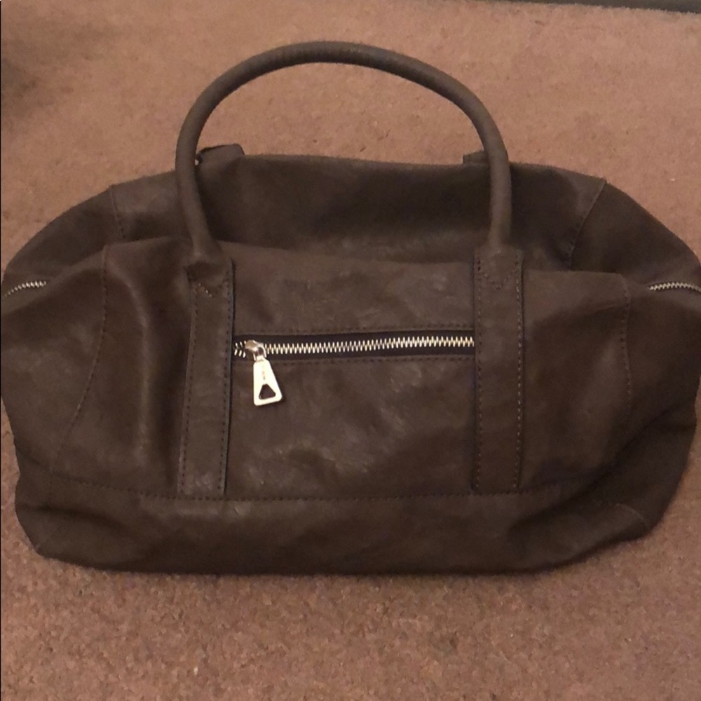 MNG brown travel purse